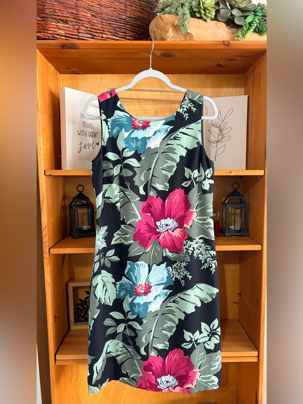 Tommy Bahama Silk Floral midi Dress‎ Size 8 Vacation Old Money Resort - Picture 2 of 5